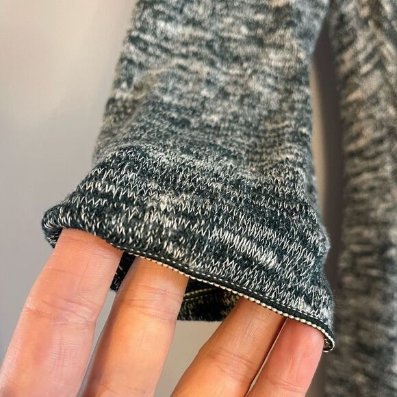 Max Studio Knit Scoop Neckline 3/4 Length Sleeve Faux Wrap Mini Dress | SZ S - Picture 7 of 12